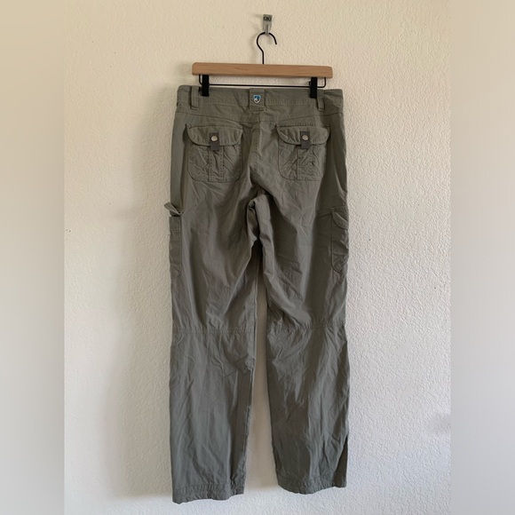 Kuhl Legendary Pants Women’s Size 10R Green Roll Up Cargo Pockets Hiking - Picture 2 of 11